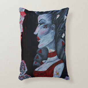 Coussins Décoratifs Reine Rouge Coeurs Alice au Pays des Merveilles Œu