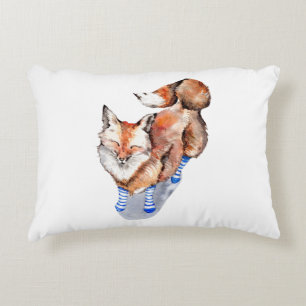 Coussins Décoratifs Renard en Chaussettes