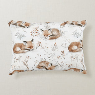 Coussins Décoratifs Renards Coquets Neige D'Hiver