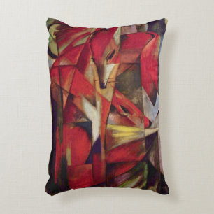 Coussins Décoratifs Renards par Franz Marc, Art Cubiste Abstrait Vinta