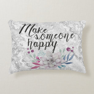 Coussins Décoratifs Rendre quelqu'un heureux FLEURS