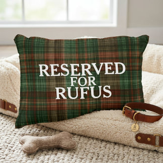 Coussins Décoratifs Reserved For The Personalized Green Tartan