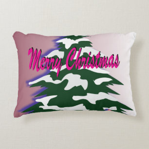 Coussins Décoratifs Retro Joyeux Noël Arbre Festif Saison