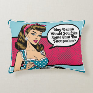Coussins Décoratifs Retro Pinup_ Hey Darlin