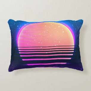 Coussins Décoratifs Retro vintage 80s or 90s geometric style abstract