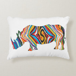 Coussins Décoratifs Rhinoceros Psychedelic Zebra Patte