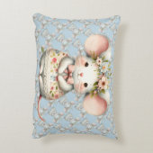 Coussins Décoratifs Robe Souris Florale Mignonne Couronne de Fleurs (Dos(Vertical))