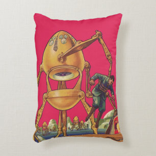 Coussins Décoratifs Robot Alien de Science-Fiction Vintage Capturant u