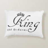 Coussins Décoratifs Roi avec Couronne (Dos)