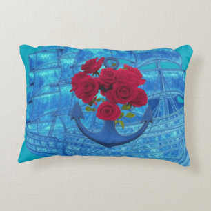 COUSSINS DÉCORATIFS ROSE ANCRE