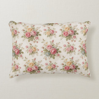 Coussins Décoratifs 🌹 Rose miniature délicate de style jardin vintage