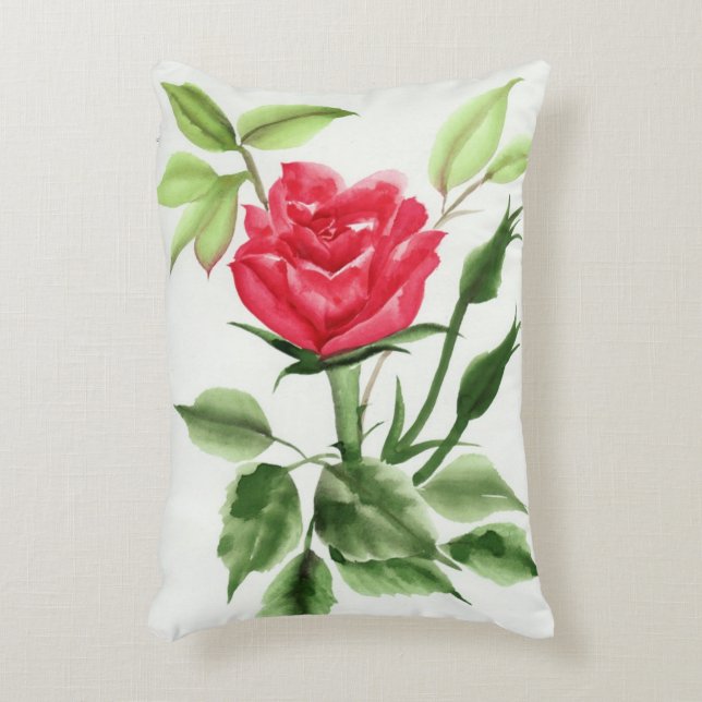 Coussins Décoratifs Rose rouge (Devant(Vertical))