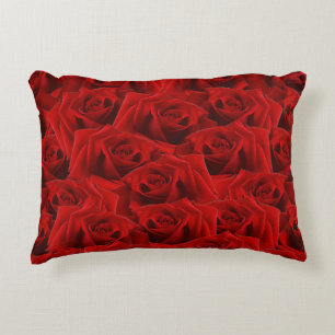 Coussins Décoratifs Rose rouge romantique