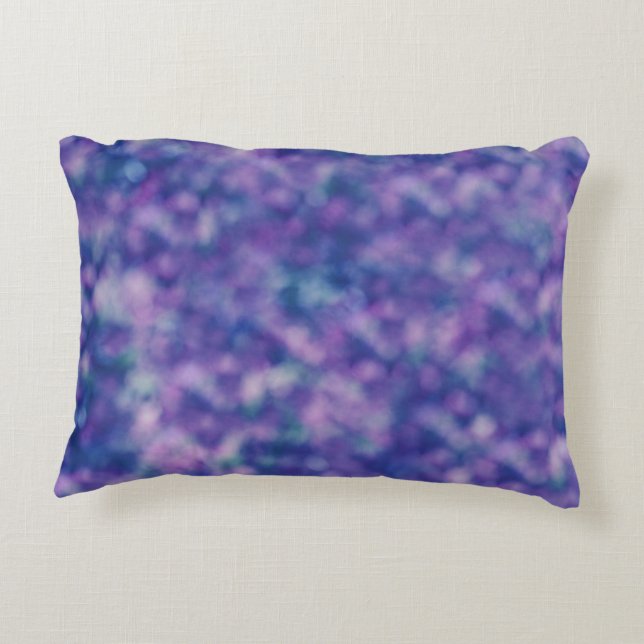 Coussins Décoratifs Rose violet bleu Cool unique chic (Dos)