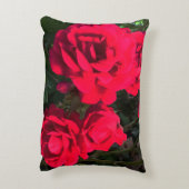 Coussins Décoratifs Roses Fleurs Rouges (Dos(Vertical))