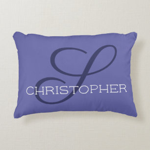 Coussins Décoratifs S Initial Nom Personnalisé Calligraphie Tendance
