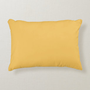 Coussins Décoratifs Samoan Soleil Golden Jaune couleur solide Impressi