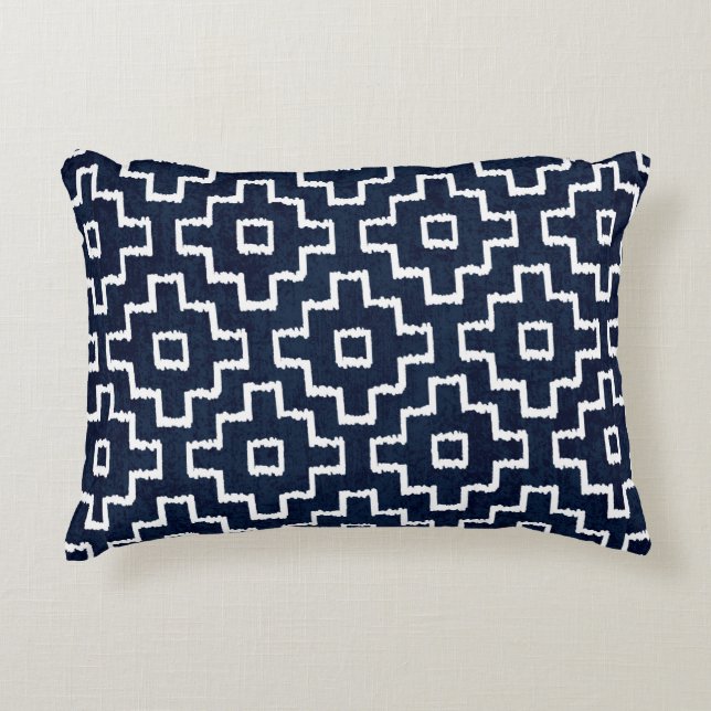Coussins Décoratifs Sashiko seamless indigo dye pattern with tradition (Devant)