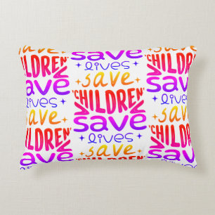 Coussins Décoratifs Sauver les enfants, sauver des vies