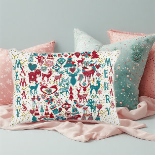 Coussins Décoratifs Scandia Joyeux Symboles de Noël Scandinavie nordiq