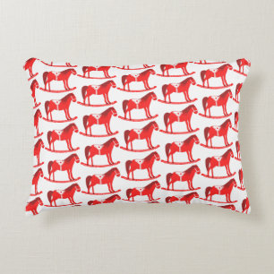 Coussins Décoratifs Scandinave Noël Cheval Rocking Motif