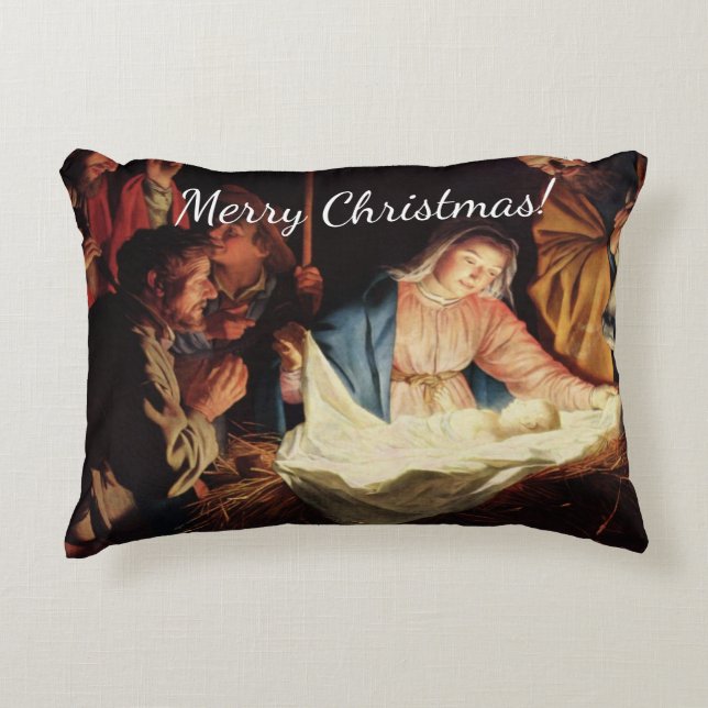 Coussins Décoratifs Scène des maîtres de Noël (Devant)