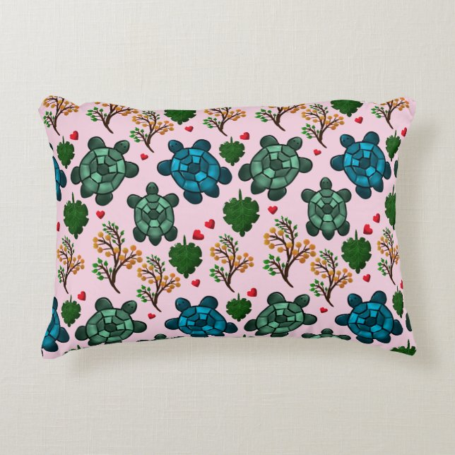 Coussins Décoratifs Sea Turtle Lover Gift, Cute Turtle Pattern, Marine (Devant)