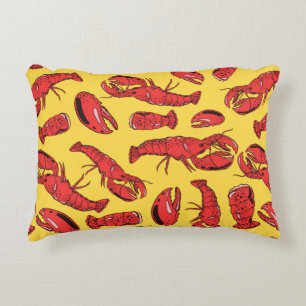Coussins Décoratifs Seamless background with a pattern of hand drawn f