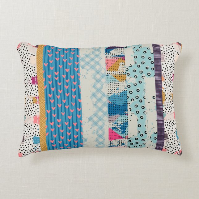 Coussins Décoratifs Seamless pattern, patchwork tiles.  (Devant)