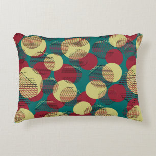 Coussins Décoratifs Seamless pattern with circles and lines.