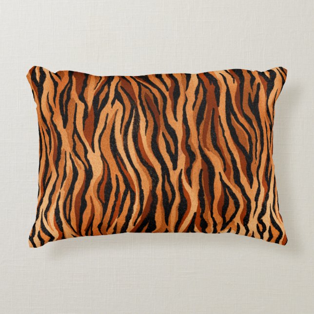 Coussins Décoratifs seamless tiger skin pattern. hand drawn (Devant)