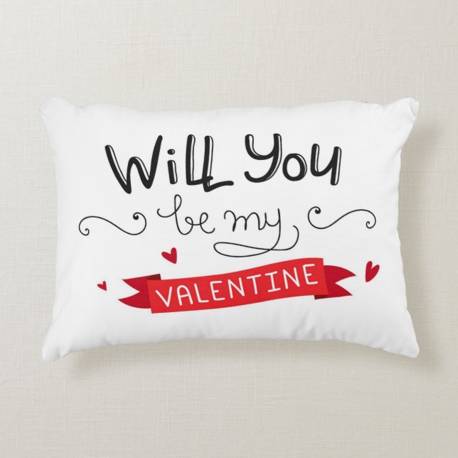 Coussins Décoratifs Seras-tu ma Saint-Valentin ? (Devant)