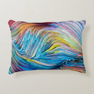 Coussins Décoratifs Série Color In Motion. Design Arrière - plan de Fl