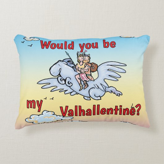 Coussins Décoratifs Seriez-vous mon Valhallentine ? (Devant)
