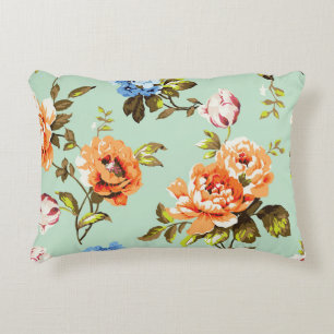 Coussins Décoratifs Shabby Chic Rose Motif Vintage