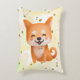 Coussins Décoratifs Shiba Inu souriant mignon