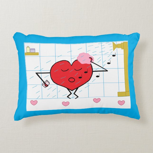 Coussins Décoratifs Shower Love: Blue (Devant)