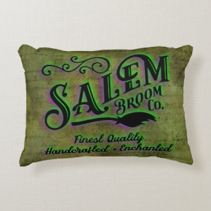 Coussins Décoratifs Signe de la société Halloween Witch Salem Broom