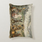 Coussins Décoratifs Silent Watching Whimsical Farmhouse Animals (Devant(Vertical))