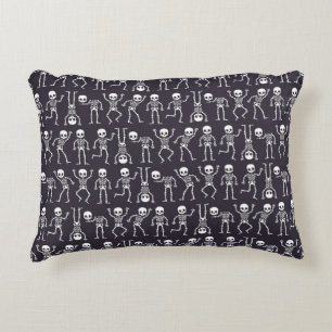 Coussins Décoratifs Silhouettes de squelette motif sans soudure pour h