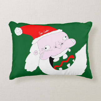 Coussins Décoratifs Silly goofy Santa Claus cartoon face