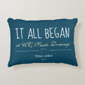 Coussins Décoratifs Simple Blue Où tout a commencé Anniversaire (Devant)