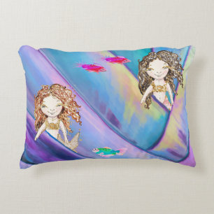 Coussins Décoratifs Sirènes, poissons et petit récif