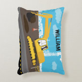 Coussins Décoratifs Site des camions de construction de camions d'exca (Devant(Vertical))