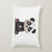 Coussins Décoratifs Sitting Panda Bear Cartoon Illustration Artwork (Dos(Vertical))