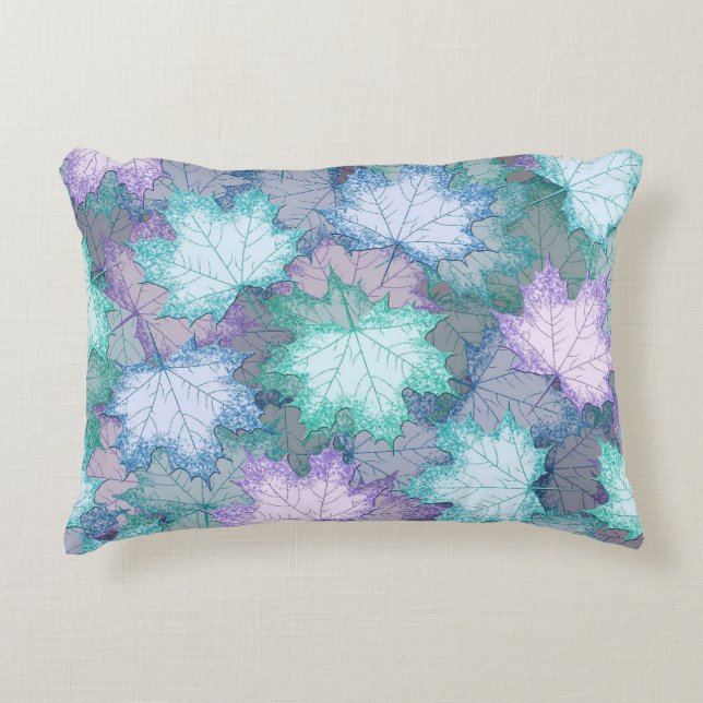 Coussins Décoratifs Soft Pastel Feuilles (Devant)