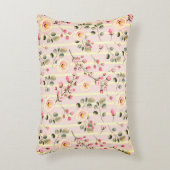 Coussins Décoratifs Soft Pink Floral Stripe Pattern (Devant(Vertical))