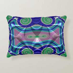 Coussins Décoratifs ~SOFT TENDRILS Blue Green Pink ~ Fractal Design ~