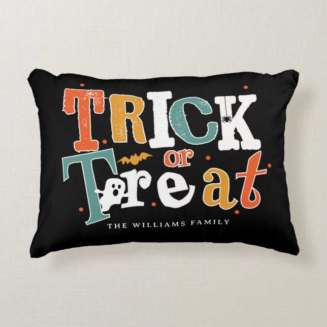 Coussins Décoratifs Soirée Halloween Trick Or Treat (Devant)