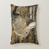 Coussins Décoratifs Somebunny M'aime Photo de Lapin Brun Mignon Nature (Devant(Vertical))